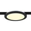 Camillus LED-skinnelampe til DUOline, sort, Ø 26 cm