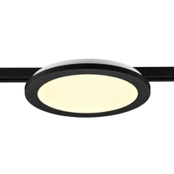 Camillus LED-skinnelampe til DUOline, sort, Ø 26 cm