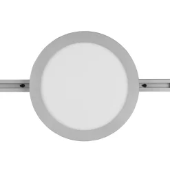 Camillus LED-skinnelampe til DUOline, titanium, Ø 26 cm