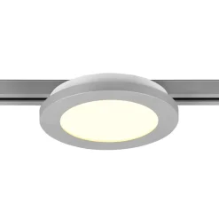 Camillus LED-skinnelampe til DUOline, titanium, Ø 17 cm