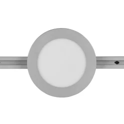 Camillus LED-skinnelampe til DUOline, titanium, Ø 17 cm
