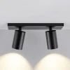 CAN TILT loftspot, sort, 31 x 9 cm, 2 lyskilder, metal GU10