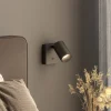 CAN TILT vægspot, sort, 10 x 10 cm, metal GU10 kontakt