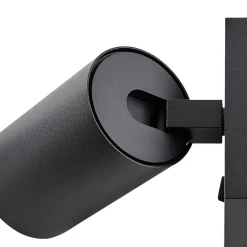 CAN TILT vægspot, sort, 10 x 10 cm, metal, USB-kontakt