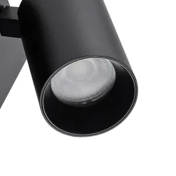 CAN TILT vægspot, sort, 10 x 10 cm, metal, USB-kontakt