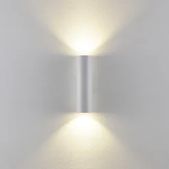 CAN væglampe, hvid, 2 lyskilder, højde 22 cm, metal, GU10