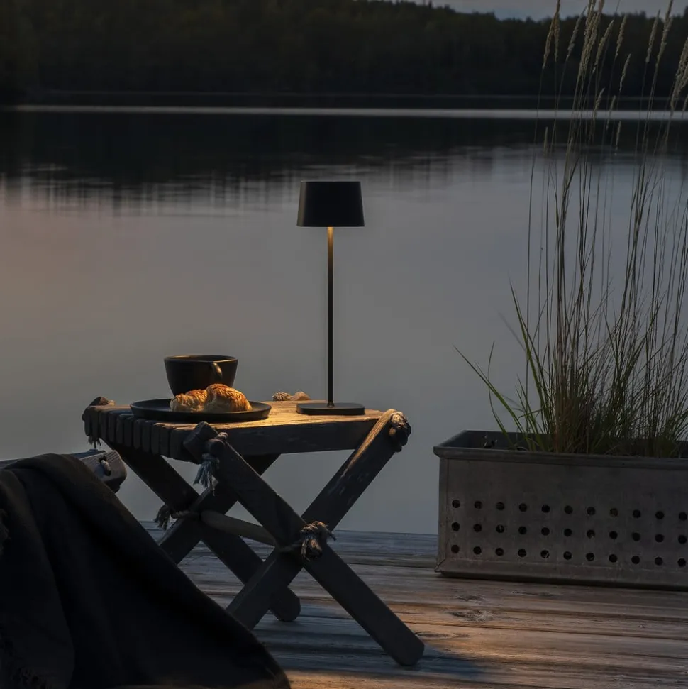 Capri LED-bordlampe til udendørs brug, sort