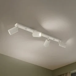 Carbon loftspot, beige, længde 81 cm, aluminium, 4 lyskilder.