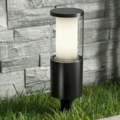 Carlo LED-lampe med jordspyd, sort 25 cm 3,5 W CCT