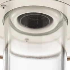 Casale udendørs væglampe, antik kobber klart glas