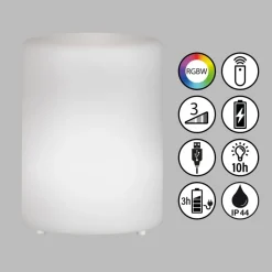 Ceppo LED-lampe solar 3.000 K og RGB dæmpbar hvid