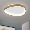 Charlie loftlampe, Ø 45 cm, opalhvid, antik messingfarve
