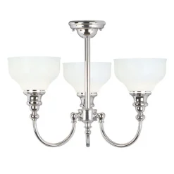 Cheadle badeværelsesloftlampe med 3 pærer
