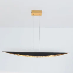 Chiasso LED-pendel, sort-brun/guld