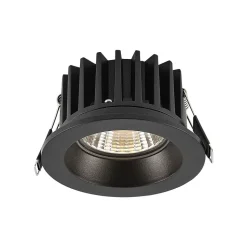 Chicco Round indbygningsspot 7W 30° 3.000K sort