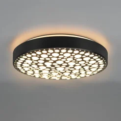 Chizu LED-loftlampe Ø 40,5cm kan dæmpes RGB sort