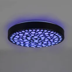 Chizu LED-loftlampe Ø 40,5cm kan dæmpes RGB sort