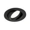 Choice indbygningsspot aluminium, kan roteres sort