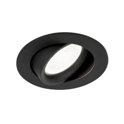 Choice indbygningsspot aluminium, kan roteres sort