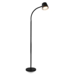Cielo LED-gulvlampe, sort, touchdæmper, USB-kabel