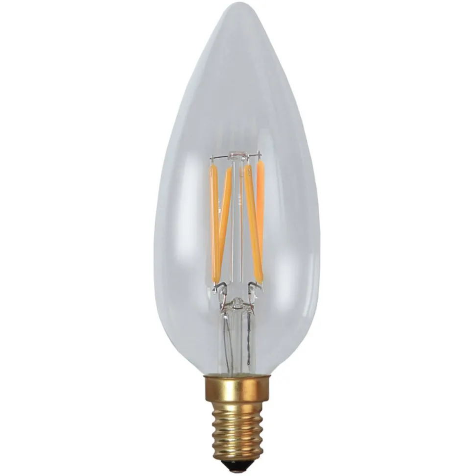 C45 LED-kertepære E14 3 W 2.200 K 260 lumen dæmpes