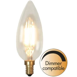 C45 LED-kertepære E14 3 W 2.200 K 260 lumen dæmpes