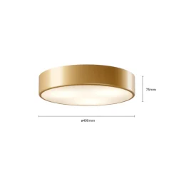 Cleo loftlampe, Ø 40 cm, IP20, guldfarvet, metal, E27