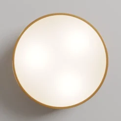 Cleo loftlampe, Ø 40 cm, IP20, guldfarvet, metal, E27