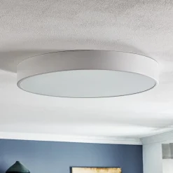 Cleo loftlampe, Ø 60 cm, IP20, hvid, metal, E27