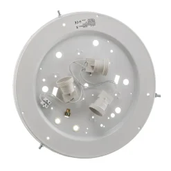 Cleo loftlampe, Ø 38 cm, 3 lyskilder, egetræ, E27