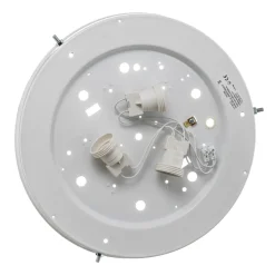 Cleo loftlampe, Ø 37,5 cm, 3 lyskilder, fyrretræ, E27