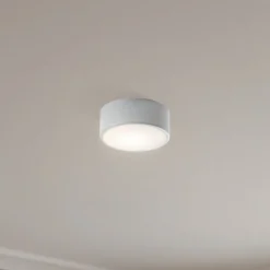 Cleo 200 loftlampe, grå, sensor, IP20, Ø 20 cm, E27