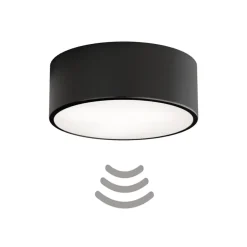 Cleo 200 loftlampe, hvid, sensor, IP20, Ø 20 cm, E27