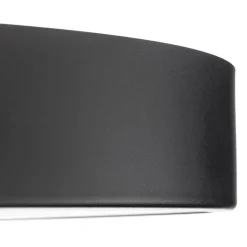 Cleo loftlampe med glasdiffusor, sort, Ø 78 cm