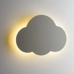 Cloud væglampe, beige, stål, indirekte lys, 38 x 27 cm