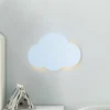 Cloud væglampe, blå, stål, indirekte lys, 38 x 27 cm