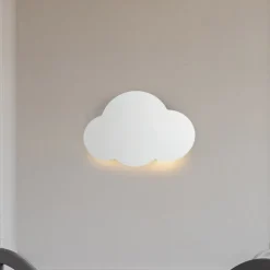 Cloud væglampe, hvid, stål, indirekte lys, 38 x 27 cm