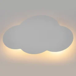 Cloud væglampe, hvid, stål, indirekte lys, 38 x 27 cm