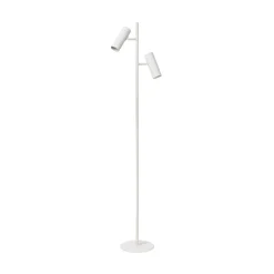 Club gulvlampe, justerbar, hvid, metal, 140 cm, GU10