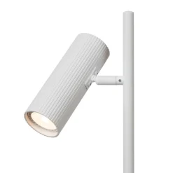Clubs bordlampe, hoved kan drejes og roteres, hvid