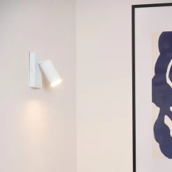 Clubs vægspot, 1 lyskilde, hvidt