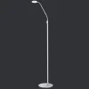 Cobra LED-gulvlampe 1 lyskilde, nikkelfarvet