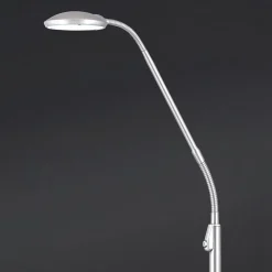 Cobra LED-gulvlampe 1 lyskilde, nikkelfarvet