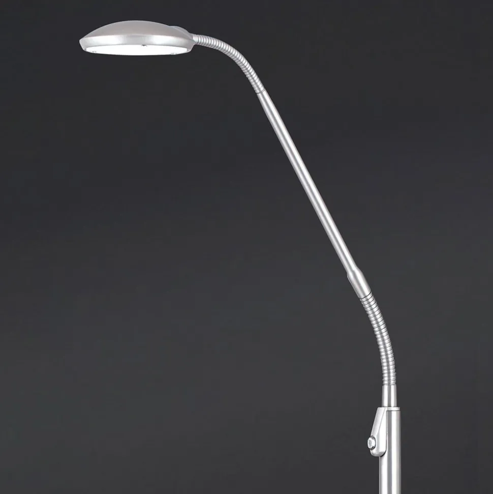 Cobra LED-gulvlampe 1 lyskilde, nikkelfarvet