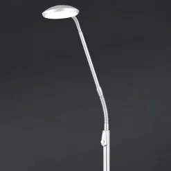 Cobra LED-gulvlampe 1 lyskilde, nikkelfarvet