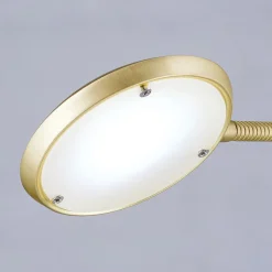 Cobra LED-gulvlampe, 2 lyskilder, mat messing