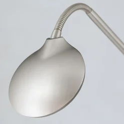 Cobra LED-gulvlampe, 2 lyskilder, mat nikkel