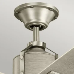 Colerne 52 LED-loftventilator, nikkel/hvid valnød