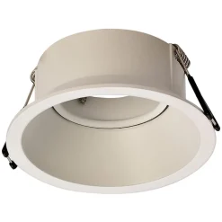 Comfort indbygningslampe, rund, mat hvid
