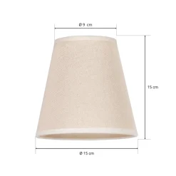 Cone AB lampeskærm, Ø 15 cm, beige
